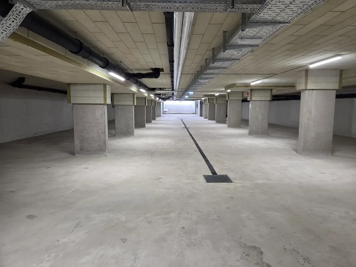 Tiefgarage der Wohnhausanlage Hart